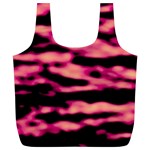 Pink  Waves Abstract Series No2 Full Print Recycle Bag (XL) Back