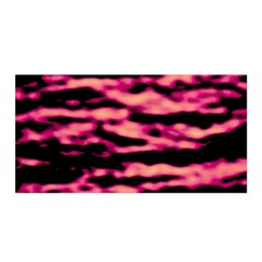 Pink  Waves Abstract Series No2 Satin Wrap by DimitriosArt