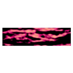 Pink  Waves Abstract Series No2 Satin Scarf (oblong) by DimitriosArt