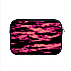 Pink  Waves Abstract Series No2 Apple Macbook Pro 15  Zipper Case by DimitriosArt