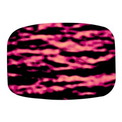 Pink  Waves Abstract Series No2 Mini Square Pill Box by DimitriosArt