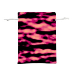 Pink  Waves Abstract Series No2 Lightweight Drawstring Pouch (s) by DimitriosArt