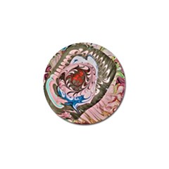 Marbling Collage Golf Ball Marker (10 Pack) by kaleidomarblingart