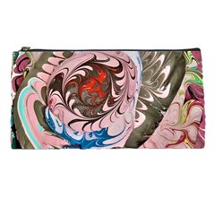 Marbling Collage Pencil Case by kaleidomarblingart