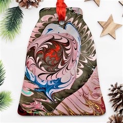 Marbling Collage Bell Ornament (two Sides)