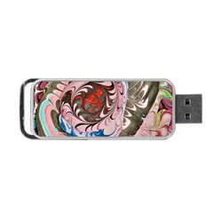 Marbling Collage Portable Usb Flash (two Sides) by kaleidomarblingart