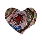 Marbling collage Standard 16  Premium Heart Shape Cushions Front