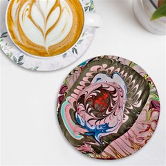 Marbling Collage Uv Print Round Tile Coaster