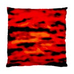 Red  Waves Abstract Series No16 Standard Cushion Case (Two Sides) Front