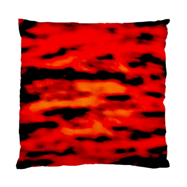 Red  Waves Abstract Series No16 Standard Cushion Case (Two Sides)