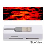 Red  Waves Abstract Series No16 Memory Card Reader (Stick) Front