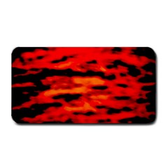 Red  Waves Abstract Series No16 Medium Bar Mats by DimitriosArt