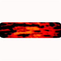 Red  Waves Abstract Series No16 Large Bar Mats by DimitriosArt