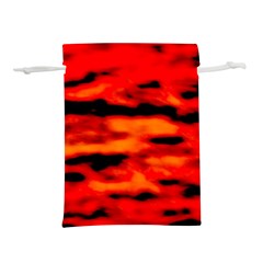 Red  Waves Abstract Series No16 Lightweight Drawstring Pouch (s) by DimitriosArt