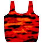 Red  Waves Abstract Series No16 Full Print Recycle Bag (XXXL) Front