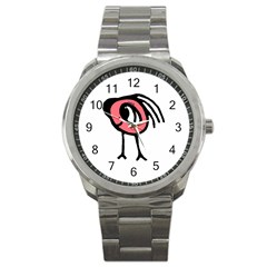 Cute Baby Monster Isolated Drawing Sport Metal Watch by dflcprintsclothing