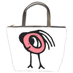 Cute Baby Monster Isolated Drawing Bucket Bag