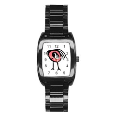 Cute Baby Monster Isolated Drawing Stainless Steel Barrel Watch by dflcprintsclothing