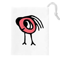 Cute Baby Monster Isolated Drawing Drawstring Pouch (4xl) by dflcprintsclothing