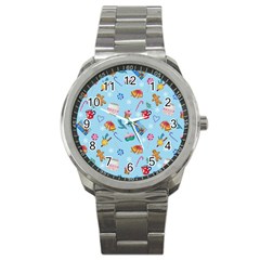 New Year Elements Sport Metal Watch by SychEva