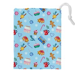 New Year Elements Drawstring Pouch (4xl) by SychEva