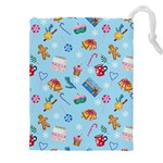 New Year Elements Drawstring Pouch (4XL) Front