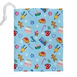 New Year Elements Drawstring Pouch (4XL) Back