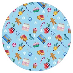 New Year Elements Round Trivet