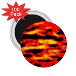 Red  Waves Abstract Series No17 2.25  Magnets (100 pack)  Front