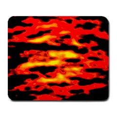 Red  Waves Abstract Series No17 Large Mousepads by DimitriosArt