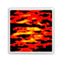 Red  Waves Abstract Series No17 Memory Card Reader (square) by DimitriosArt