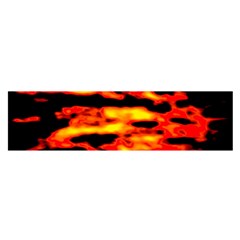 Red  Waves Abstract Series No17 Satin Scarf (oblong) by DimitriosArt