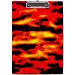 Red  Waves Abstract Series No17 A4 Clipboard Front