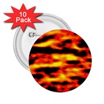 Red  Waves Abstract Series No18 2.25  Buttons (10 pack)  Front