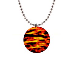 Red  Waves Abstract Series No18 1  Button Necklace by DimitriosArt