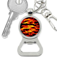 Red  Waves Abstract Series No18 Bottle Opener Key Chain by DimitriosArt