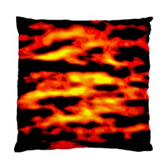 Red  Waves Abstract Series No18 Standard Cushion Case (two Sides) by DimitriosArt