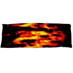 Red  Waves Abstract Series No18 Body Pillow Case (dakimakura) by DimitriosArt