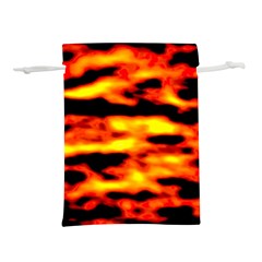 Red  Waves Abstract Series No18 Lightweight Drawstring Pouch (s) by DimitriosArt