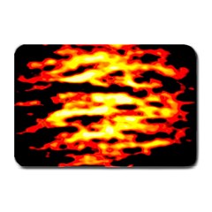 Red  Waves Abstract Series No19 Plate Mats by DimitriosArt