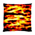 Red  Waves Abstract Series No19 Standard Cushion Case (One Side) Front