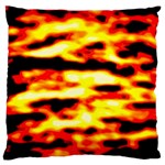 Red  Waves Abstract Series No19 Standard Flano Cushion Case (Two Sides) Front