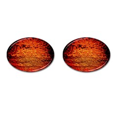 Red Waves Flow Series 1 Cufflinks (oval) by DimitriosArt