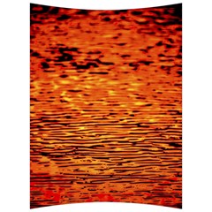 Red Waves Flow Series 1 Back Support Cushion by DimitriosArt