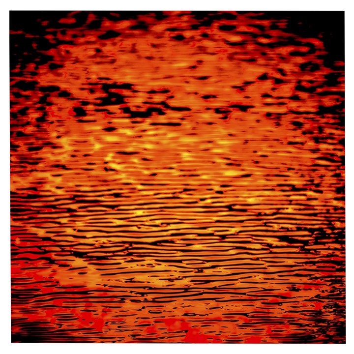 Red Waves Flow Series 1 Wooden Puzzle Square