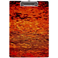 Red Waves Flow Series 1 A4 Clipboard