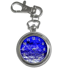 Blue Waves Flow Series 1 Key Chain Watches by DimitriosArt