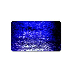 Blue Waves Flow Series 1 Magnet (name Card) by DimitriosArt