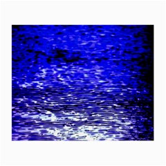 Blue Waves Flow Series 1 Small Glasses Cloth by DimitriosArt