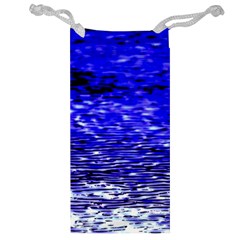 Blue Waves Flow Series 1 Jewelry Bag by DimitriosArt